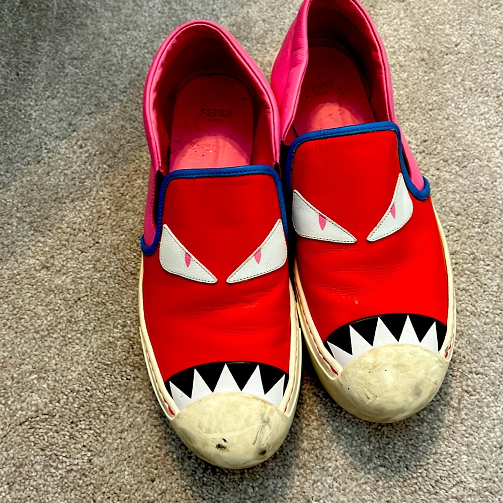 Authentic fendi monster sneakers